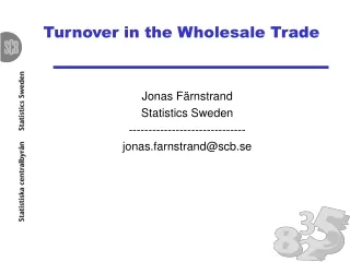 Turnover in the Wholesale Trade
