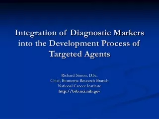 Integration of Diagnostic Markers into the Development Process of Targeted Agents