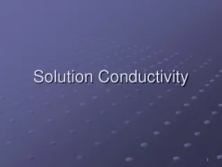 Solution Conductivity