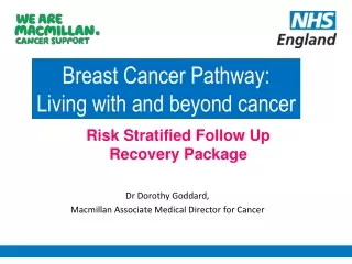 Dr Dorothy Goddard,  Macmillan Associate Medical Director for Cancer