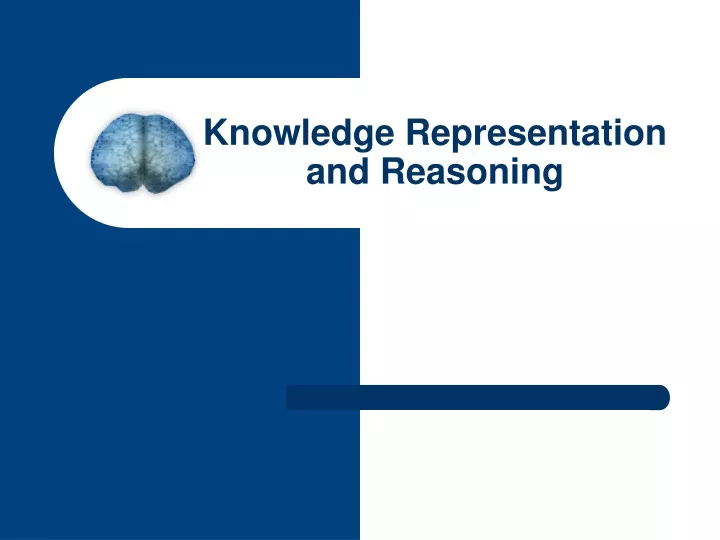 knowledge representation and reasoning