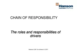 CHAIN OF RESPONSIBILITY