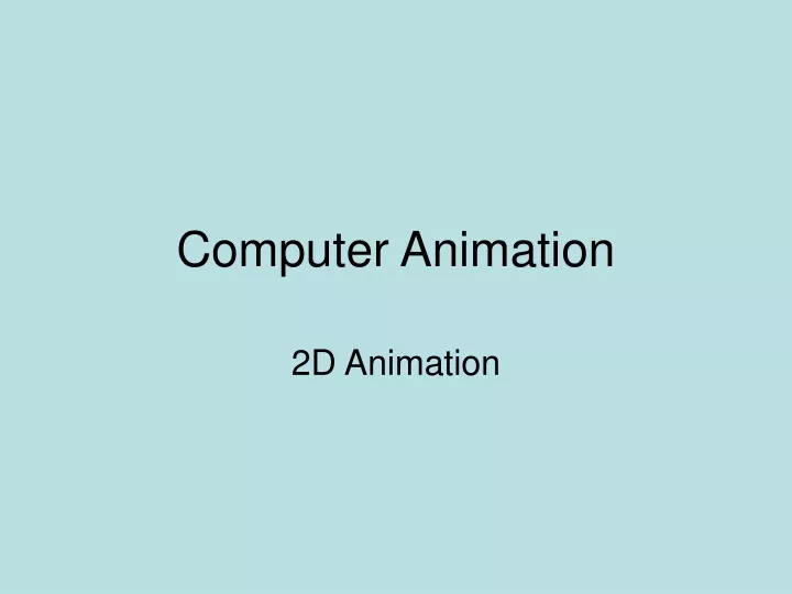 2d animation