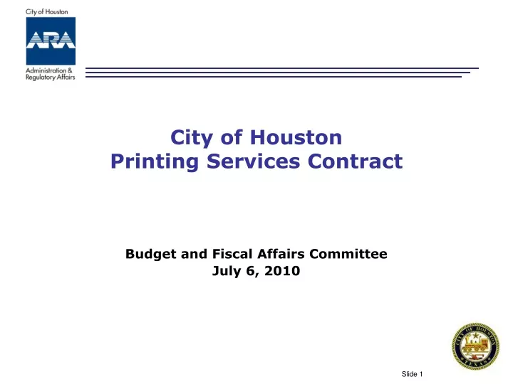 city of houston printing services contract