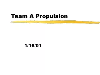 Team A Propulsion