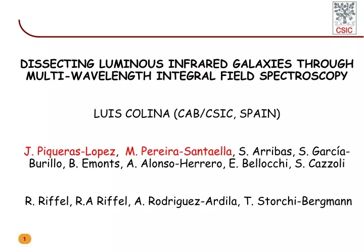 dissecting luminous infrared galaxies through