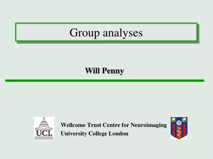 group analyses