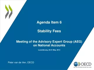 Peter van de Ven, OECD