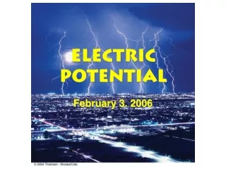 ELECTRIC POTENTIAL
