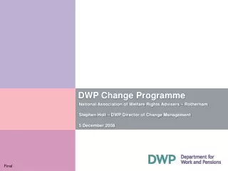 DWP Change Programme