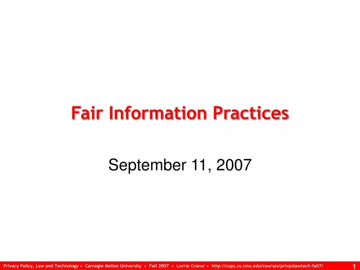 fair information practices