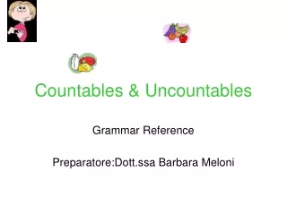 Countables &amp; Uncountables