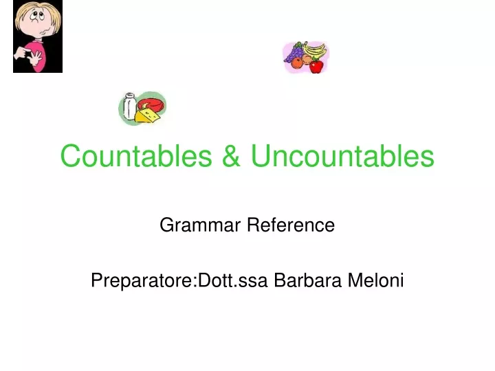 countables uncountables