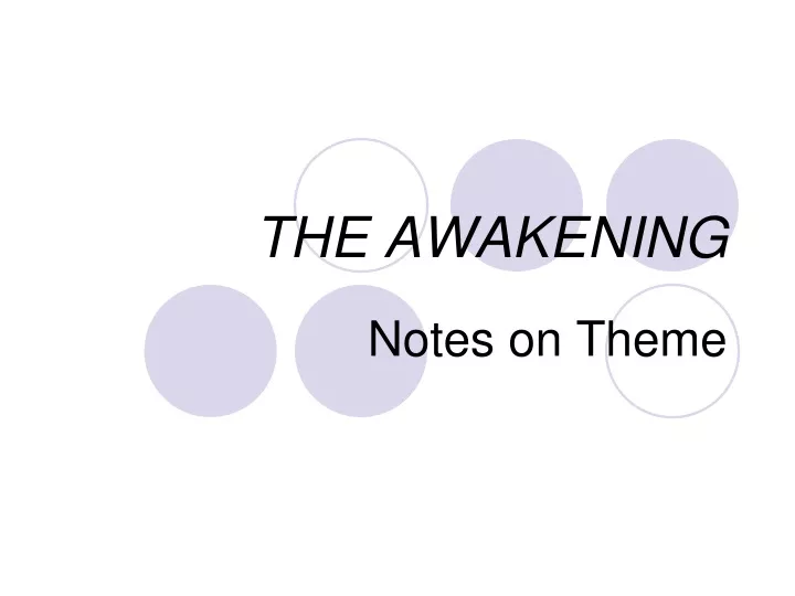 the awakening