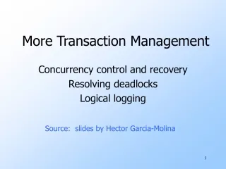 More Transaction Management