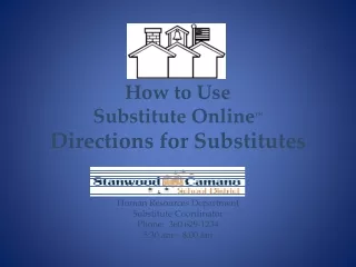 How to Use Substitute  Online TM Directions for Substitutes