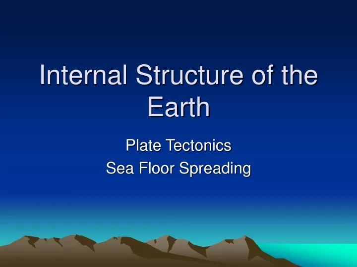 internal structure of the earth