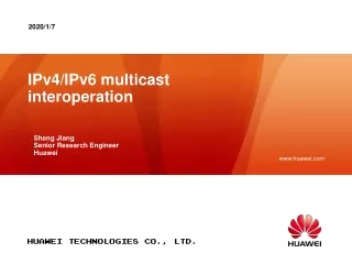 IPv4/IPv6 multicast interoperation