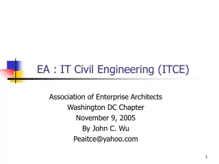 EA : IT Civil Engineering (ITCE)