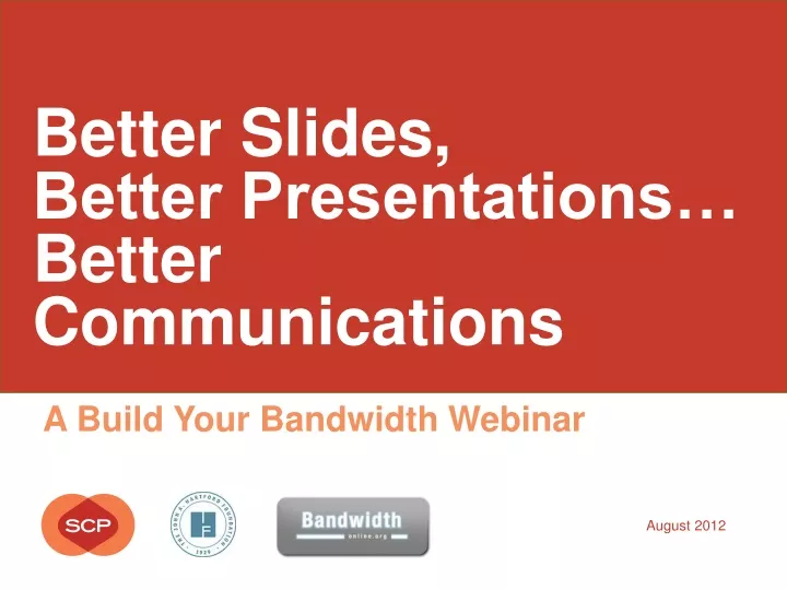 better slides better presentations better