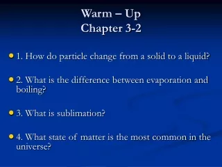 Warm – Up Chapter 3-2