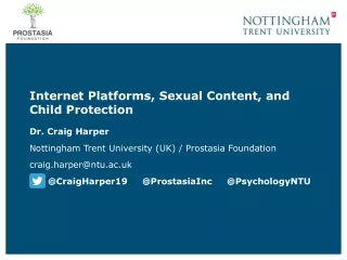 Internet Platforms, Sexual Content, and Child Protection