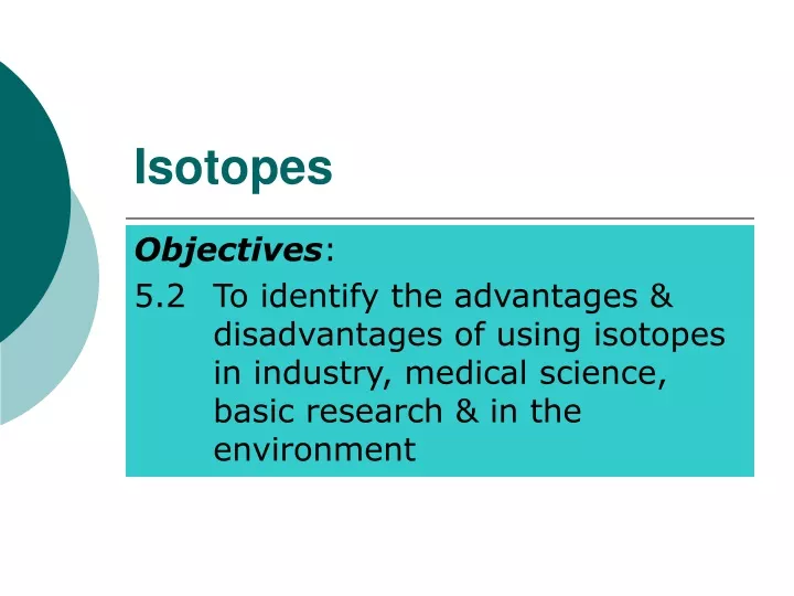 isotopes