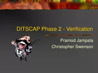 DITSCAP Phase 2 - Verification