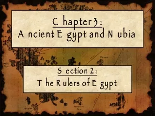 Chapter 3: Ancient Egypt and Nubia