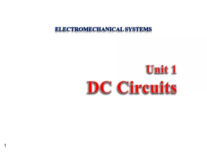 electromechanical systems