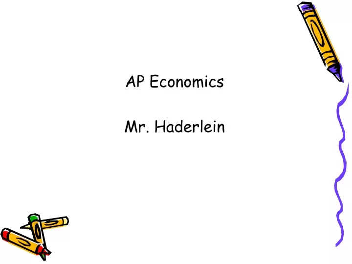 ap economics mr haderlein