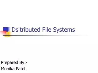 Dsitributed File Systems