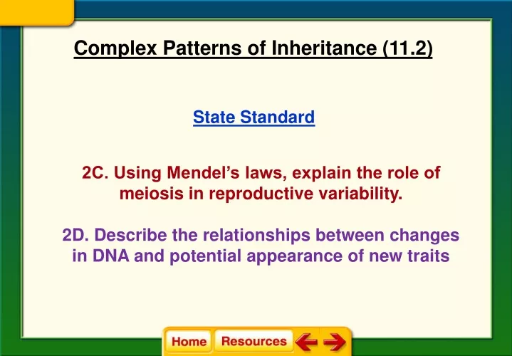 complex patterns of inheritance 11 2