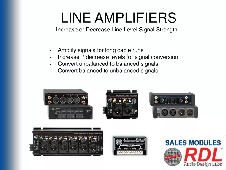 line amplifiers