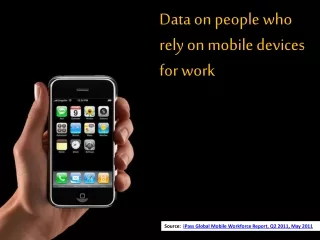 Data on people who rely on mobile devices for work