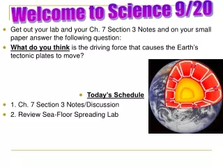 Welcome to Science 9/20