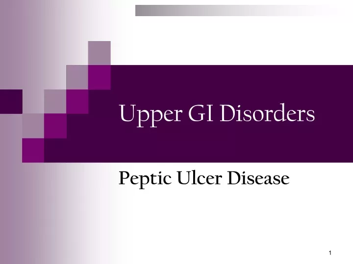 upper gi disorders