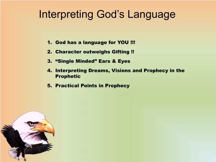 interpreting god s language