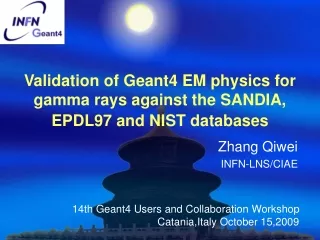 Validation of Geant4 EM physics for gamma rays against the SANDIA, EPDL97 and NIST databases