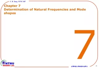 Chapter 7 Determination of Natural Frequencies and Mode shapes