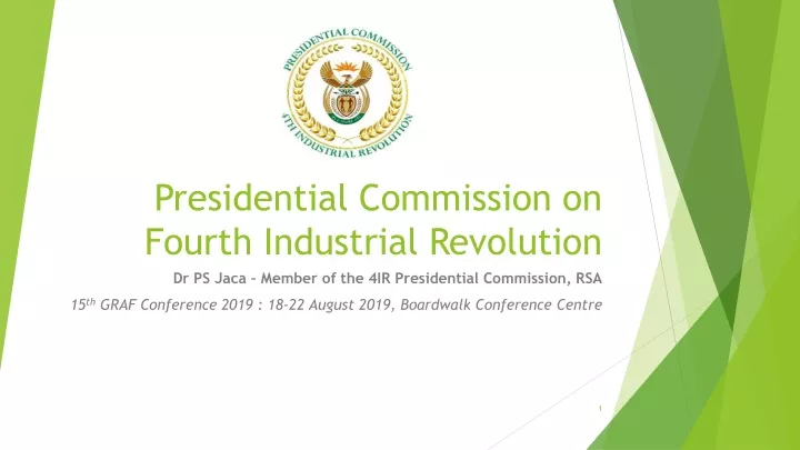 presidential commission on fourth industrial revolution
