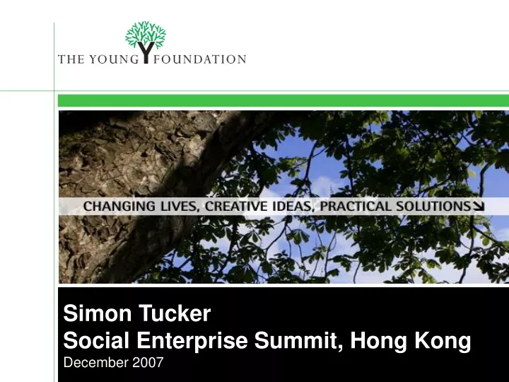 simon tucker social enterprise summit hong kong