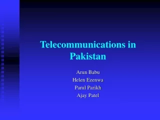 Telecommunications in Pakistan