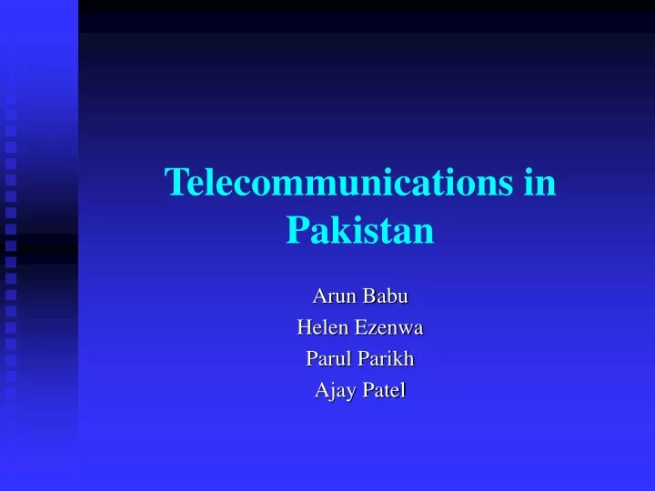 telecommunications in pakistan