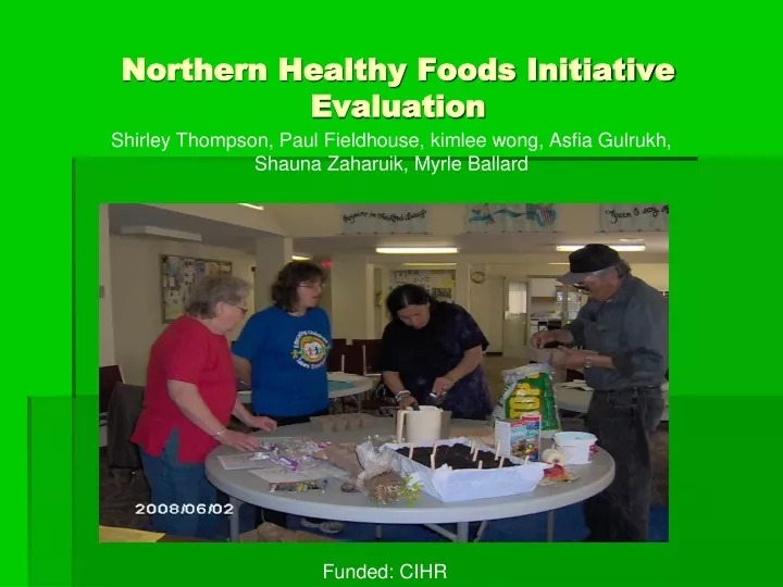 northern healthy foods initiative evaluation