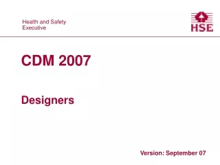 CDM 2007 Designers