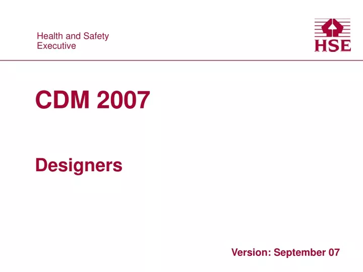 cdm 2007 designers