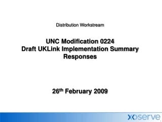 …Draft UKLink Implementation Summary