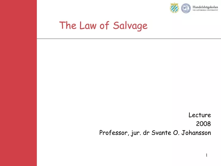 the law of salvage