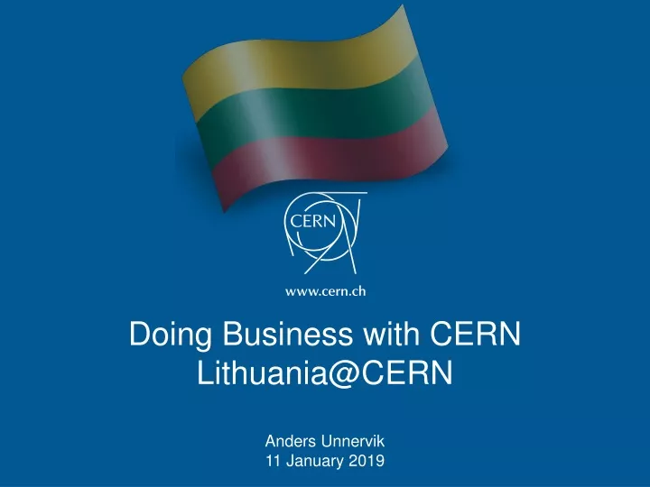 doing business with cern lithuania@cern